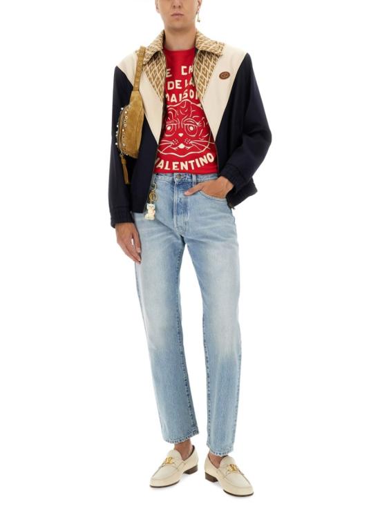 25FW 발렌티노 가라바니 반팔 티셔츠 7V3MG16PB32 BR3 Red - VALENTINO GARAVANI