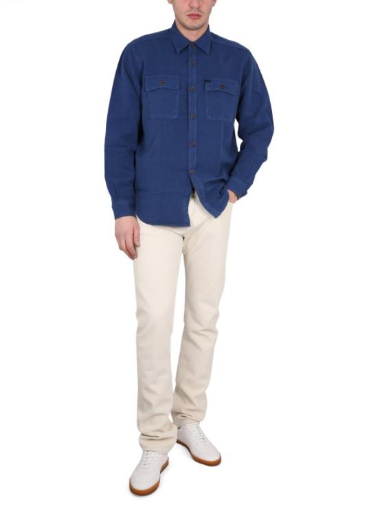  페이 데님 셔츠 NCMA146260T VBGU206 Blue - FAY
