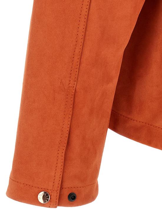 25FW 몽클레어 몽클레어 x 길가 팜 디자인 바이 도널드 글로버 네이벌 스웨이드 셔츠 자켓 K24021A00008M6348335 ORANGE - MONCLER