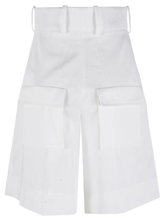 25SS 파투 숏팬츠 TR0480074001W White - PATOU