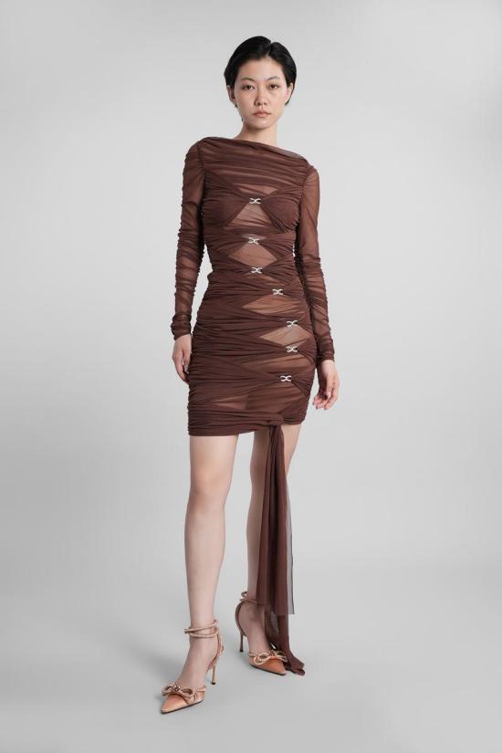 25FW 마흐앤마흐 숏 원피스 422752 PF25 CD402 TU01 BROWN