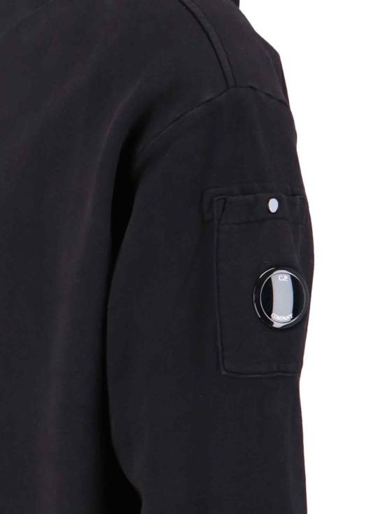 25FW 씨피 컴퍼니 후드 티셔츠 19CMSS059A006372G999 Black - C.P. COMPANY