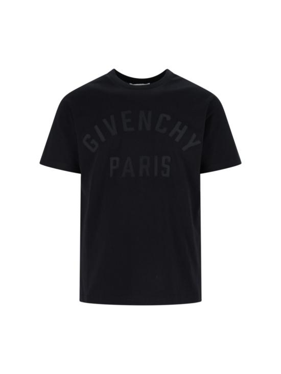 25FW 지방시 맥시 로고 코튼 티셔츠 BM71NK3YRS001 Black