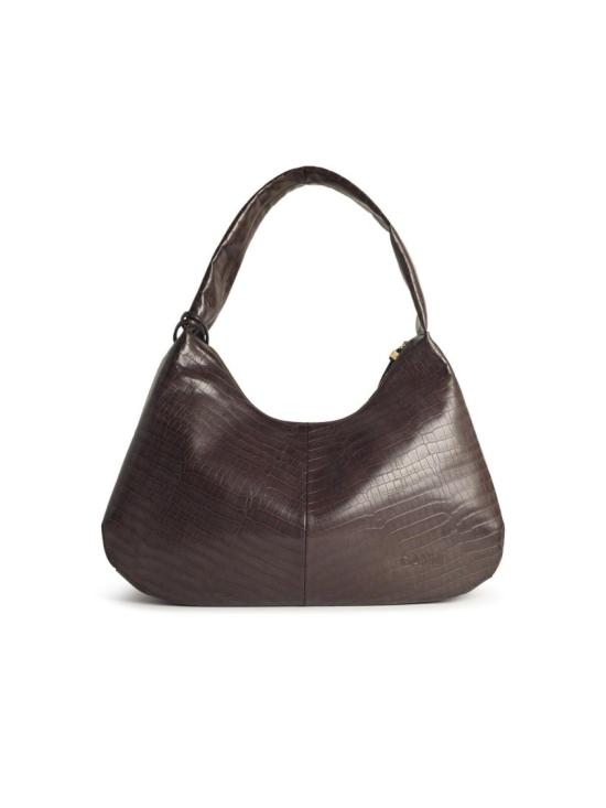  가니 부 크로코 백 A6801 890 Brown - GANNI