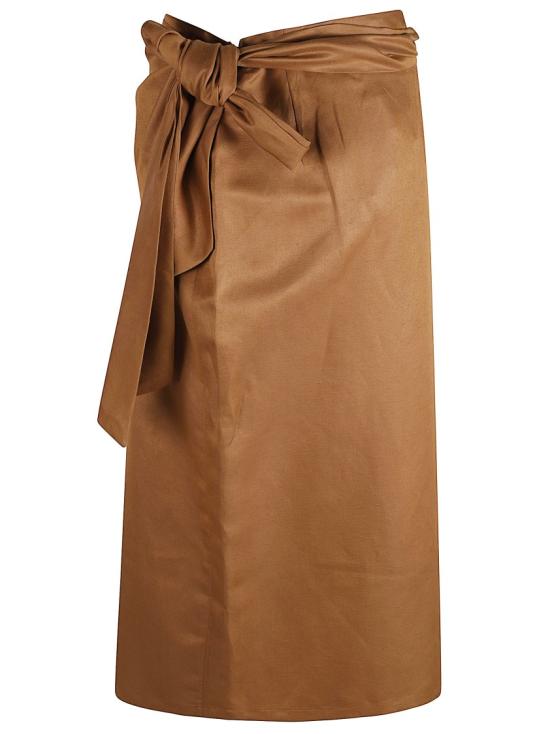 25SS 막스마라 롱 스커트 2511101032600 002 Brown - MAX MARA