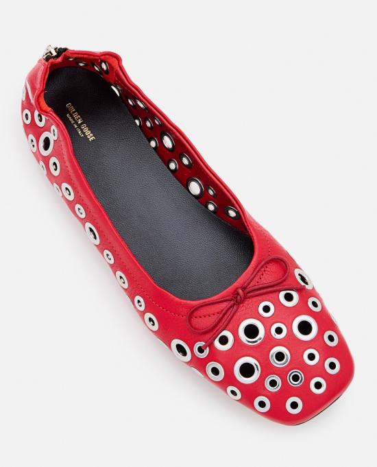 25SS 골든구스 플랫 슈즈 GWF00867F00694640517 Red - GOLDEN GOOSE