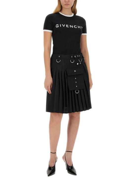  지방시 미디 스커트 BW40RU108W 001 Black - GIVENCHY