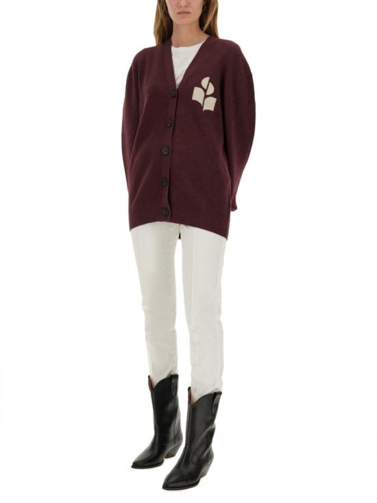 25FW 이자벨마랑에뚜왈 노턴 가디건 CA0097FA A1X05E80BY Burgundy - ISABEL MARANT ETOILE