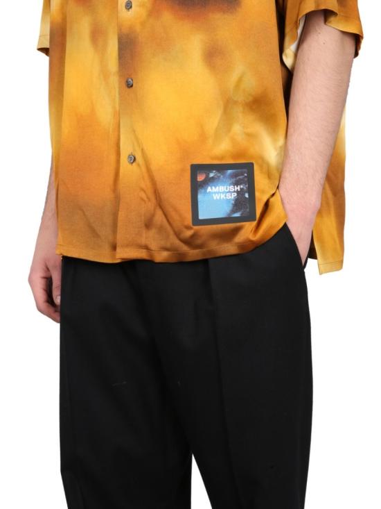  엠부시 반팔 셔츠 BMGA056 S23FAB0011610 Yellow - AMBUSH