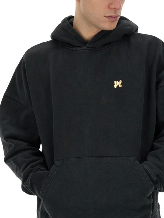  팜앤젤스 후드 티셔츠 PMBB117 R24FLE0031076 Black - PALM ANGELS