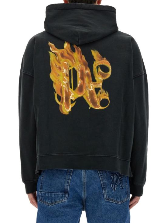  팜앤젤스 후드 티셔츠 PMBB117 R24FLE0031076 Black - PALM ANGELS