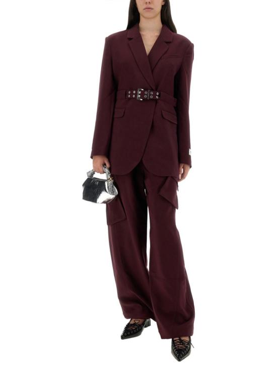 25FW 가니 자켓 W0403 431 Burgundy - GANNI
