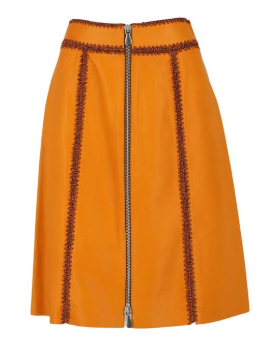  보테가베네타 미디 스커트 538183 VEWM0 7502 80088 40 Orange