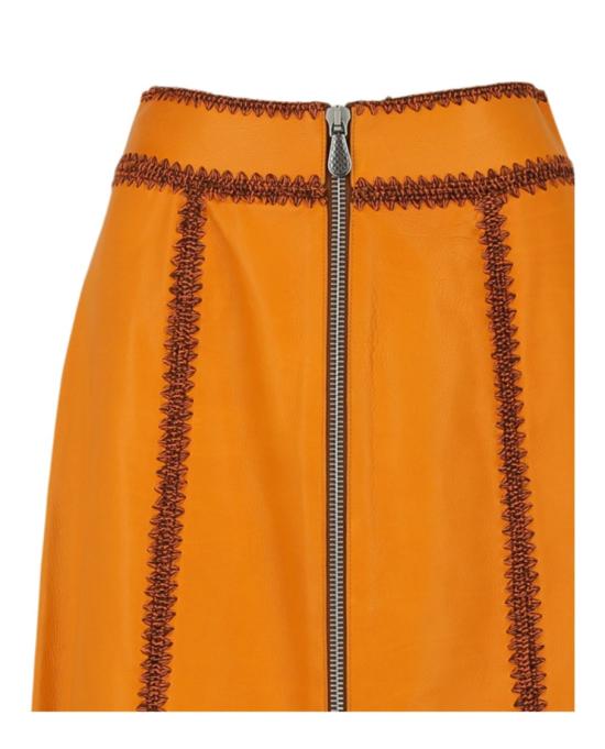  보테가베네타 미디 스커트 538183 VEWM0 7502 80088 40 Orange - BOTTEGA VENETA