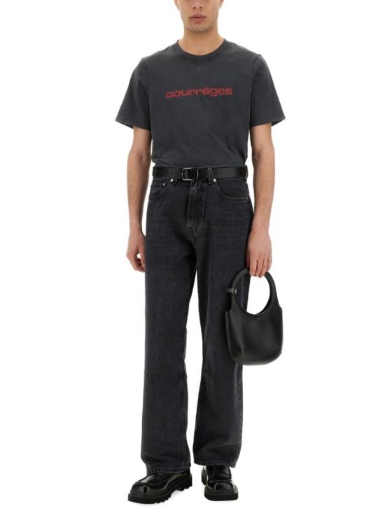 쿠레쥬 반팔 티셔츠 125JTS008 JS0109B168 Black - COURREGES