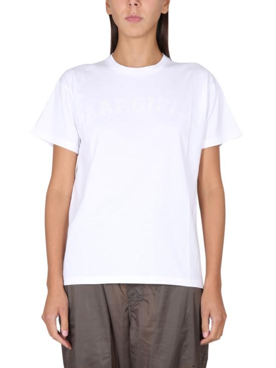  마르지엘라 로고 코튼 저지 티셔츠 S51GC0519 S22816100 White