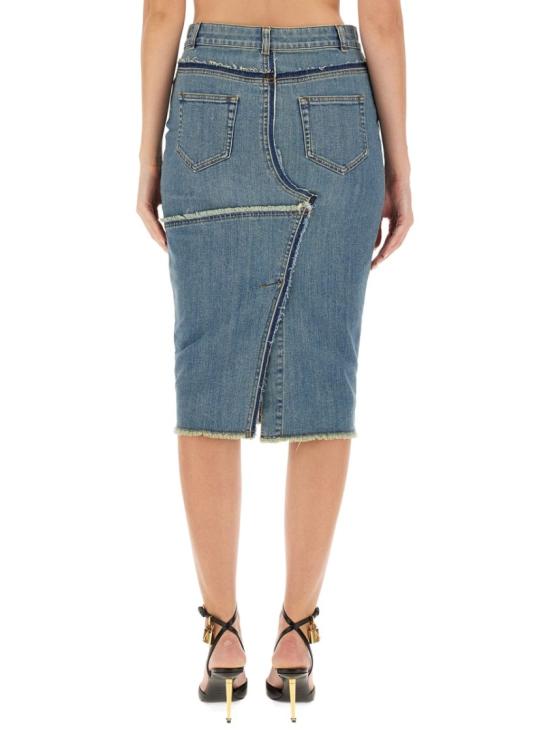  톰포드 데님 스커트 GC4130 DEX217HB460 Blue - TOMFORD
