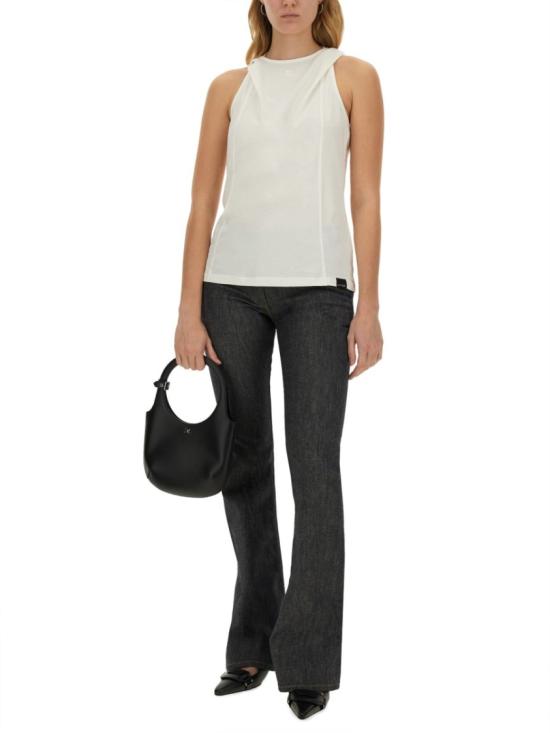  쿠레쥬 민소매 티셔츠 424JDE091JS 01750001 White - COURREGES