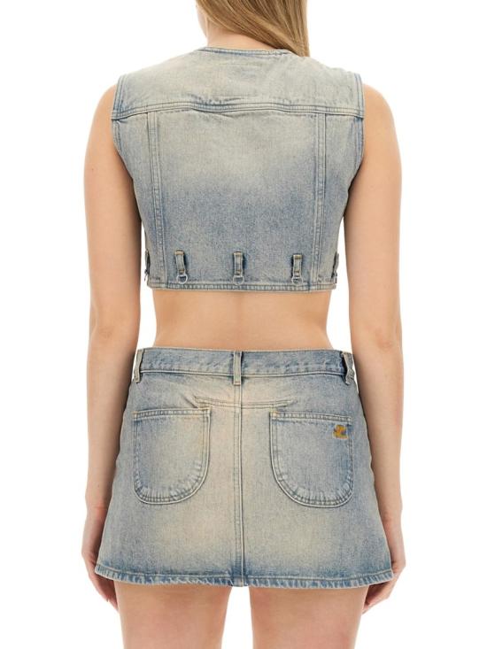  쿠레쥬 민소매 티셔츠 124DBL153 DE00167011 Blue - COURREGES