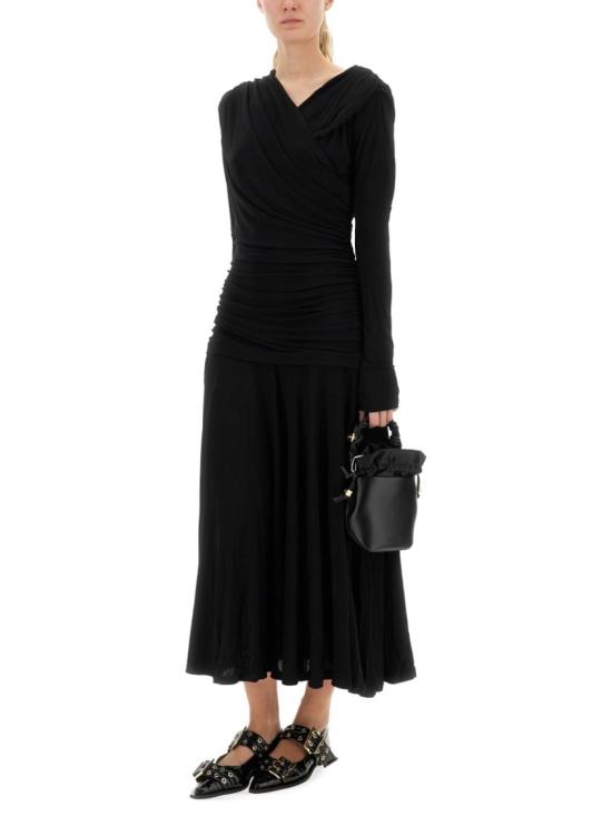 25FW 가니 원피스 T4213 099 Black - GANNI