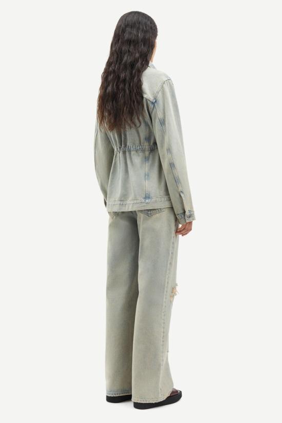  삼소앤삼소 데님 자켓 14811KHAKI DUST BREAK White - SAMSOE SAMSOE