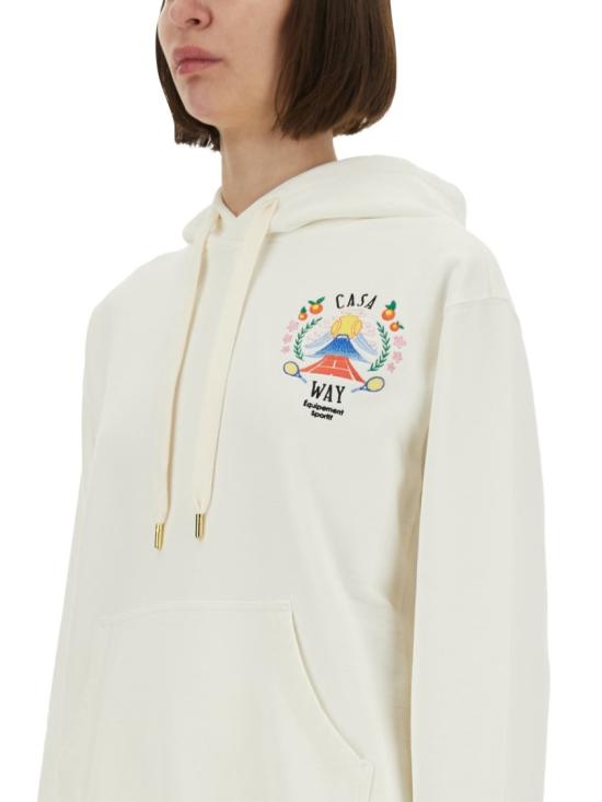 25FW 카사블랑카 탑 WPF25 JTP 362 01CASAWAYMOUNTAIN White - CASABLANCA
