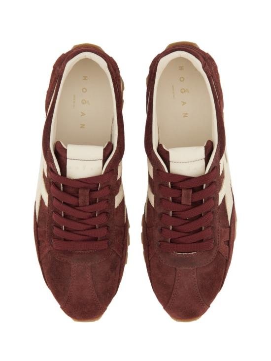 25FW 호간 스니커즈 HXW6710FP0I UHT0UU8 Burgundy - HOGAN