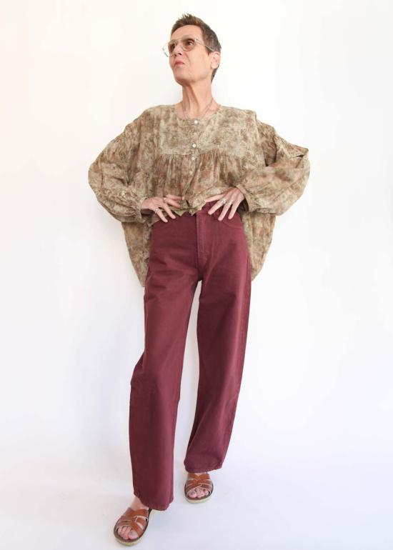  Auntie Oti 블라우스 에코프린트 퍼피 - OTHER BRANDS