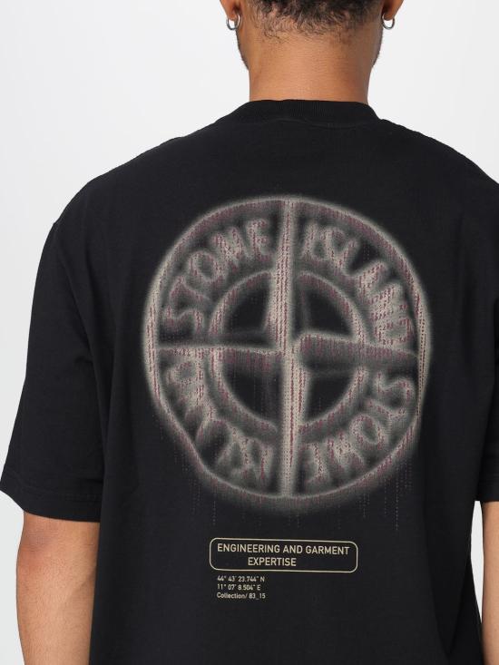 25FW 스톤 아일랜드 반팔 티셔츠 2100037S0197 V0029 Black - STONE ISLAND