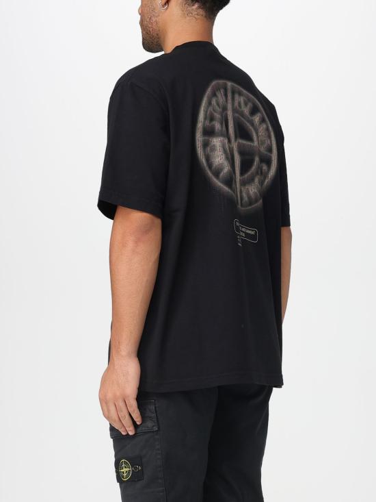 25FW 스톤 아일랜드 반팔 티셔츠 2100037S0197 V0029 Black - STONE ISLAND