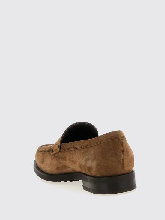 25FW 토즈 스탬프 모노그램 스웨이드 로퍼 XXM0ZF0Q920RE0 S818 Earth - TODS