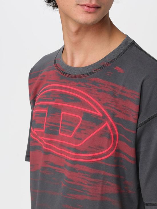 25FW 디젤 반팔 티셔츠 A186530AGCA 9AW Charcoal - DIESEL