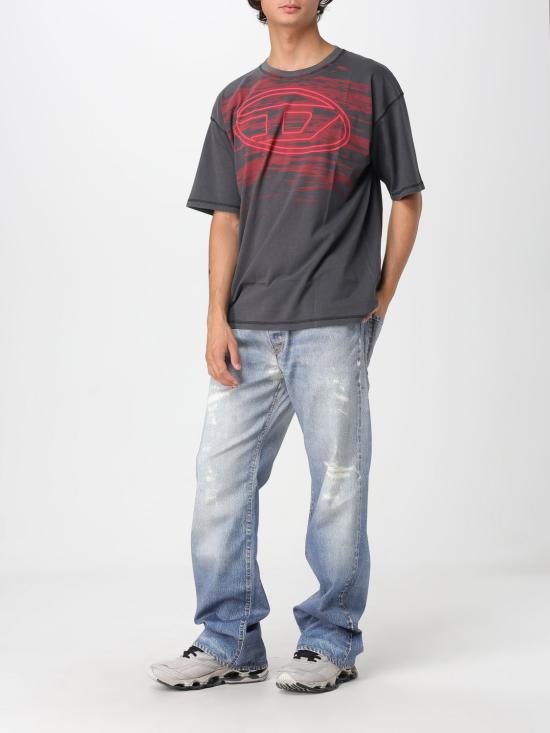 25FW 디젤 반팔 티셔츠 A186530AGCA 9AW Charcoal - DIESEL