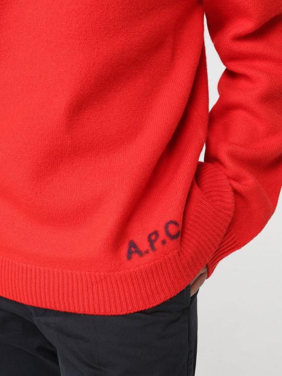 25FW 아페쎄 스웨터 WVBDKH23059 GAA Red - A.P.C.