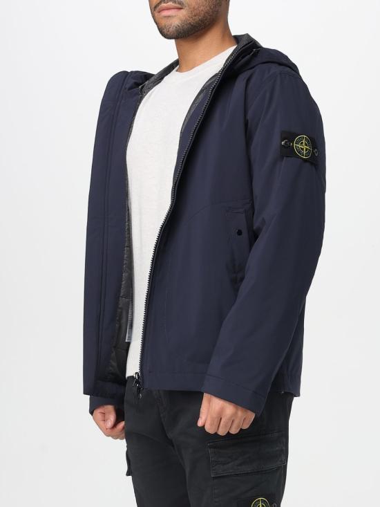 25FW 스톤 아일랜드 소프트 쉘-R E.다이 프리마로프트 인슐레이션 패딩 자켓 4100086S0A27 V0020 Blue - STONE ISLAND