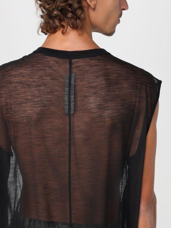 25FW 릭 오웬스 민소매 티셔츠 RU02E1168JWR 09 Black - RICK OWENS