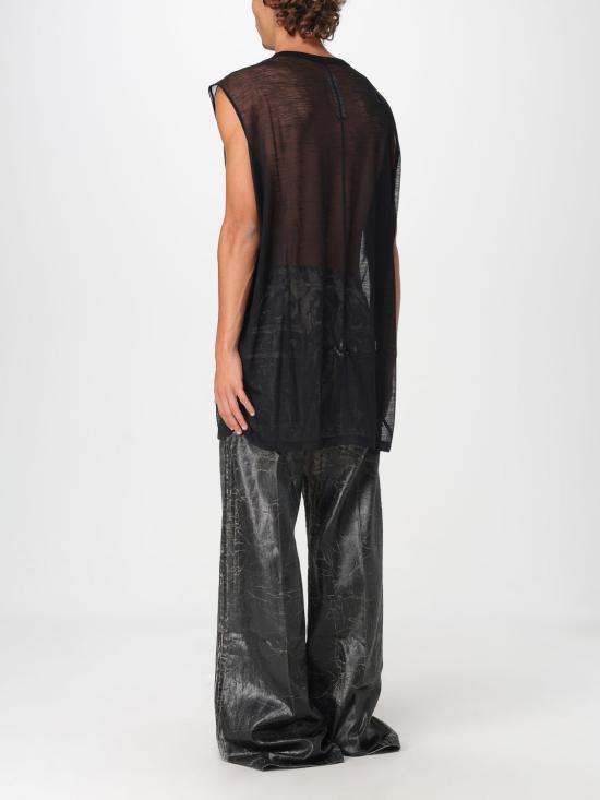 25FW 릭 오웬스 민소매 티셔츠 RU02E1168JWR 09 Black - RICK OWENS