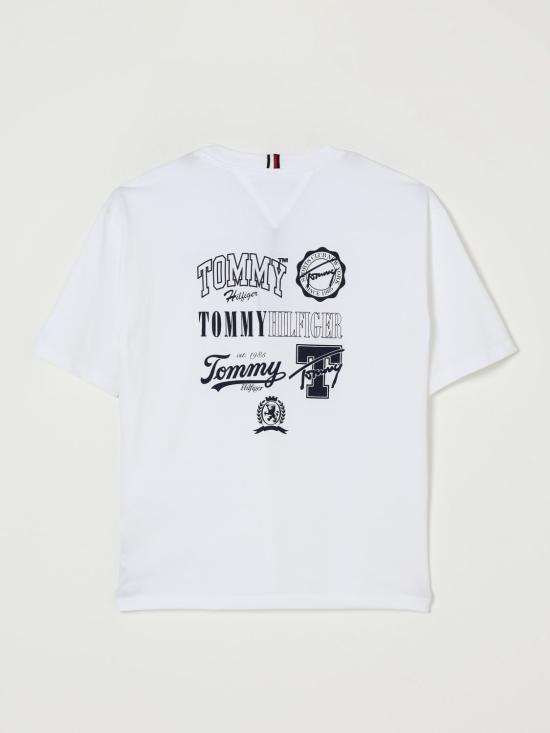 25FW [키즈] 타미힐피거 티셔츠 KB0KB09720 YBR White - TOMMY HILFIGER
