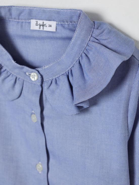 25FW [키즈] 일 구포 셔츠 GCL0002C0052 466 Sea - IL GUFO