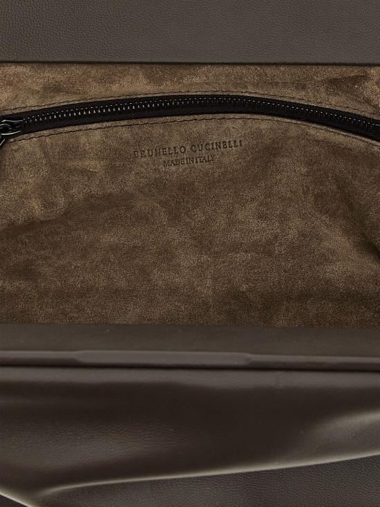 25FW 브루넬로 쿠치넬리 숄더백 MBGED2768 C8279 Brown - BRUNELLO CUCINELLI