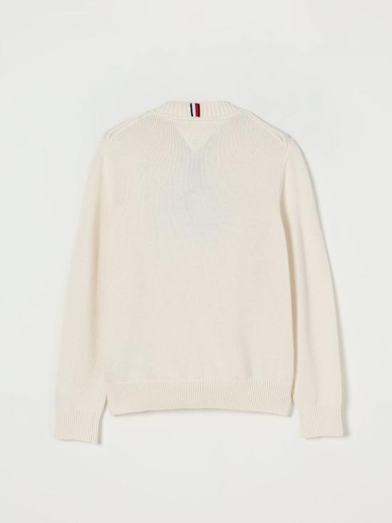 25FW [키즈] 타미힐피거 풀오버 KB0KB09810 Z00 Ivory - TOMMY HILFIGER