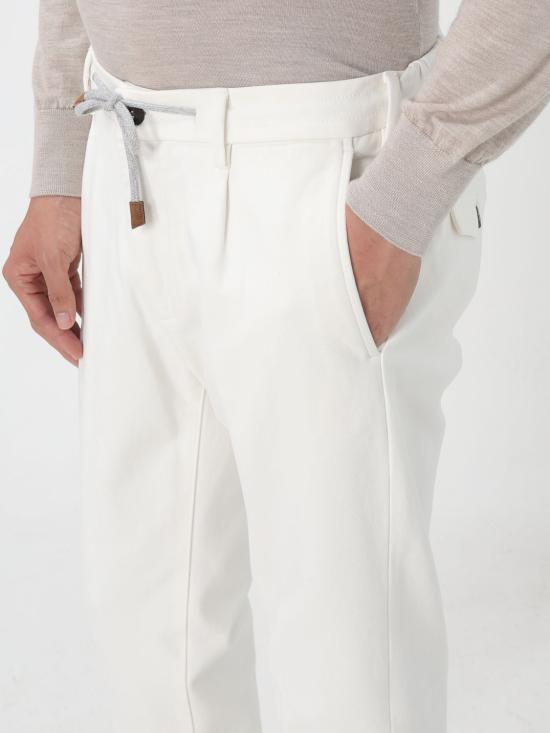 25FW 일레븐티 트레이닝/조거 팬츠 X75PANB21PAN28031 01A White - ELEVENTY