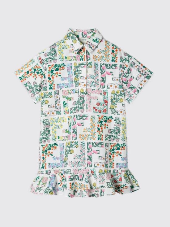 25FW [키즈] 펜디 원피스 JFB806AUKD F0ZA0 Multicolor