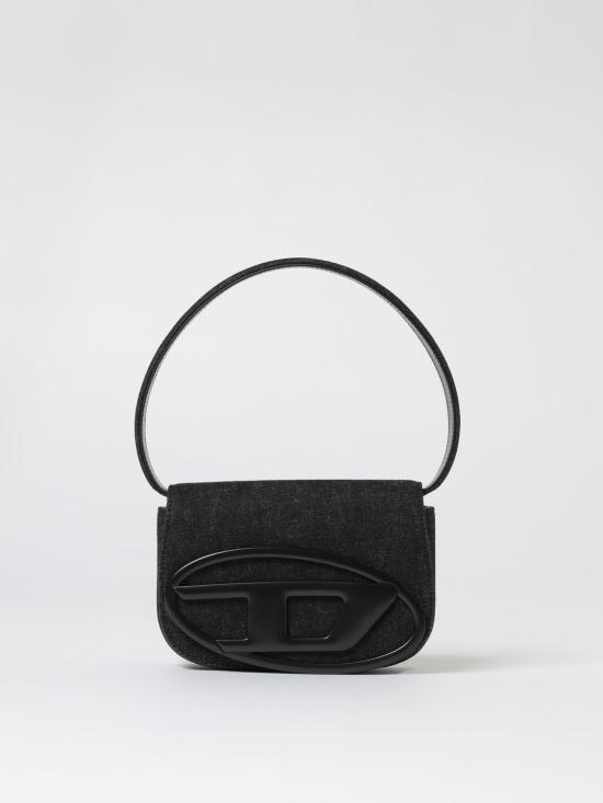 26SS 디젤 1DR 아이코닉 워시드 데님 숄더백 X08396P6901 T8013 Black