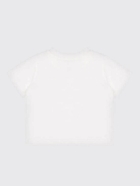 25FW [키즈] 모스키노 티셔츠 MSM047LAA10 10063 White - MOSCHINO