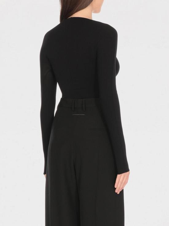 25FW 월포드 긴팔 티셔츠 79291 7005 Black - WOLFORD