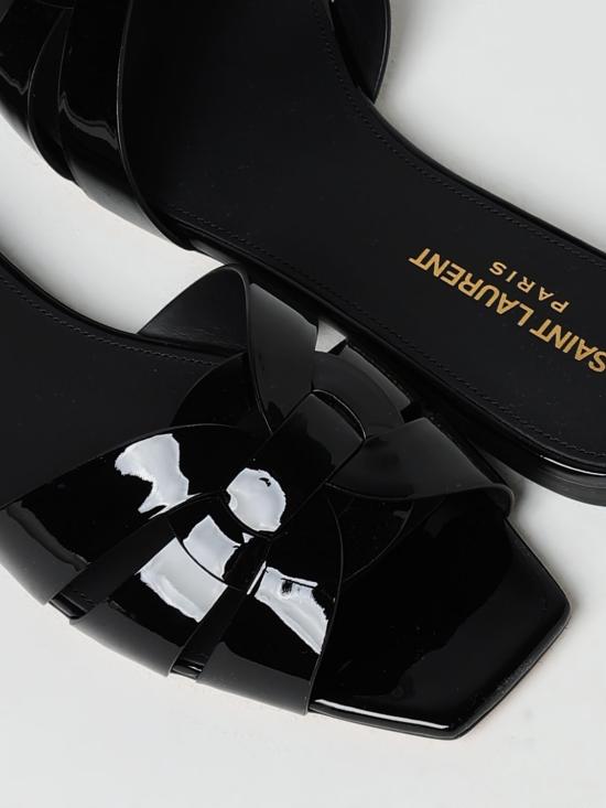 25FW 생로랑 뮬/슬리퍼 571952B8I00 1000 Black - SAINT LAURENT