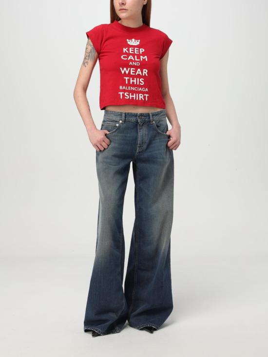 25FW 발렌시아가 데님 팬츠 824300TSW71 4011 Blue - BALENCIAGA