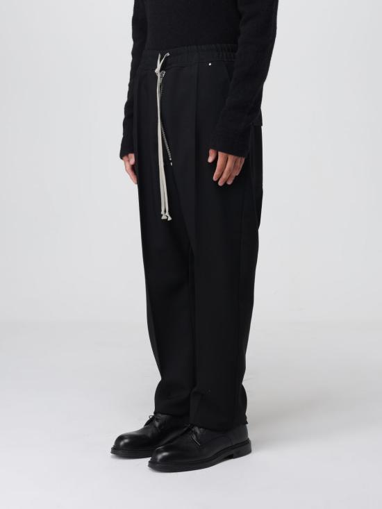 25FW 릭 오웬스 스트레이트 팬츠 RU02E1361WGP 09 Black - RICK OWENS