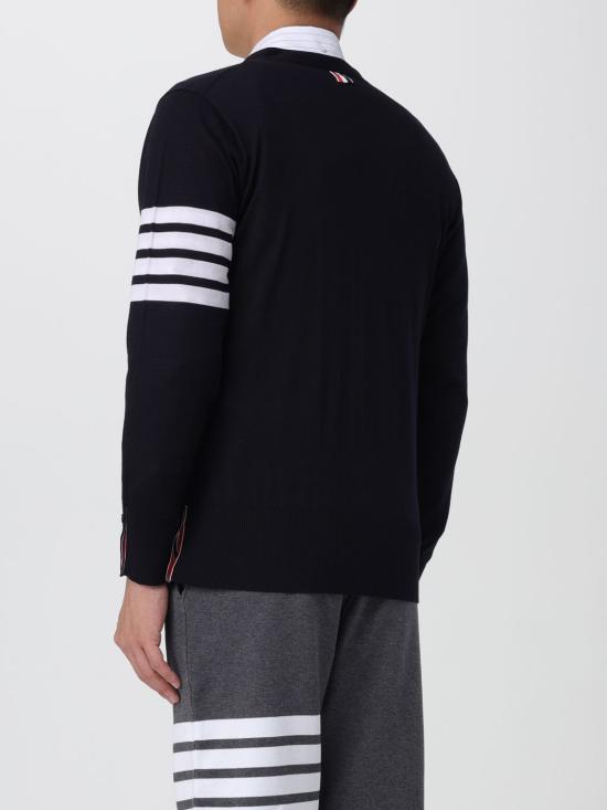 25FW 톰브라운 스웨터 MKC002A415 415 Blue - THOM BROWNE